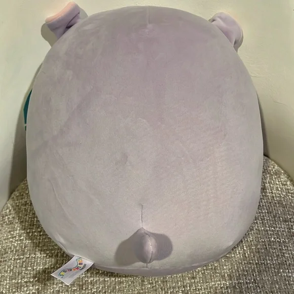 BNWT HANNA 🦛 Purple Hippo Original Squishmallows by Kelly Toy ☆》NWT《☆ 12 inch - Picture 5 of 6
